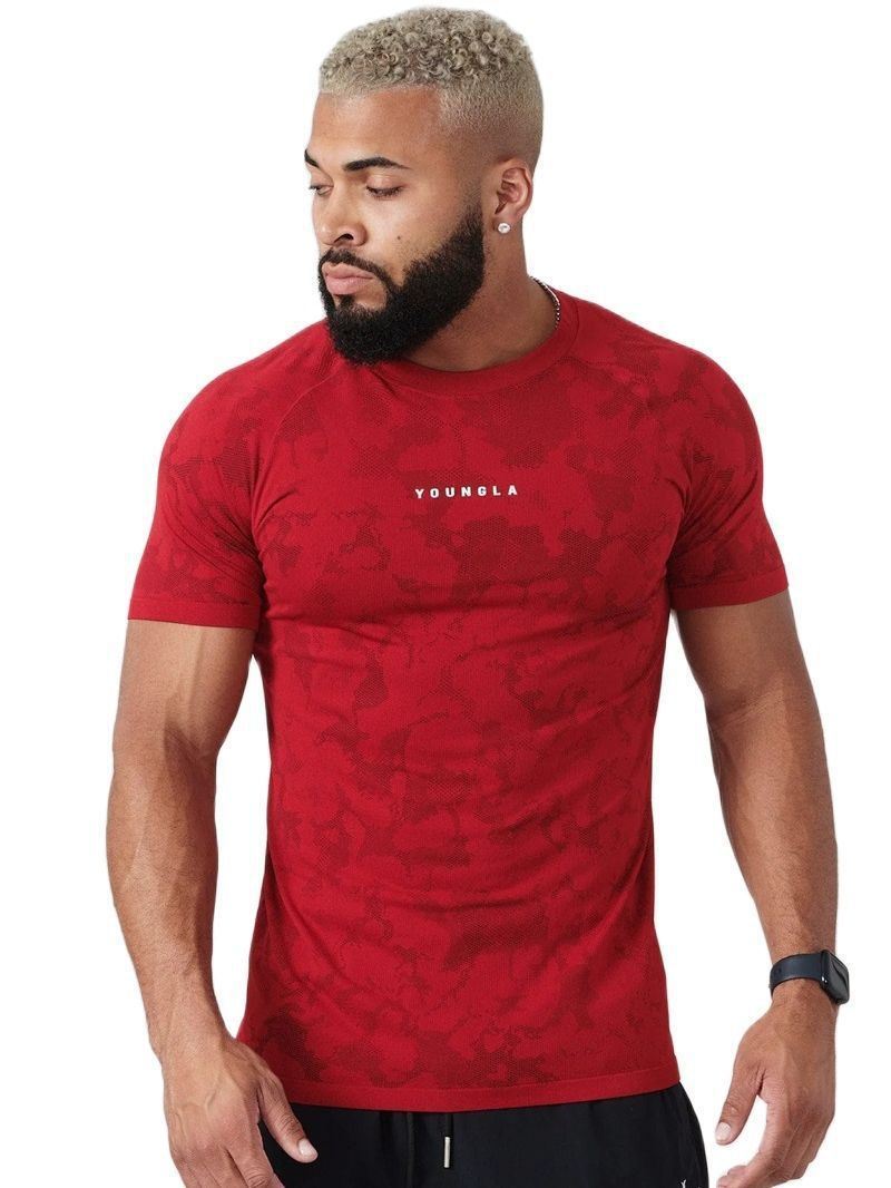 Men’s Camouflage Workout T-Shirt – Athletic Fit Sportswear
