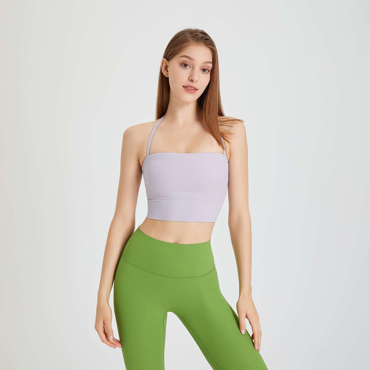 purple Women's Nylon Halter Tube Top