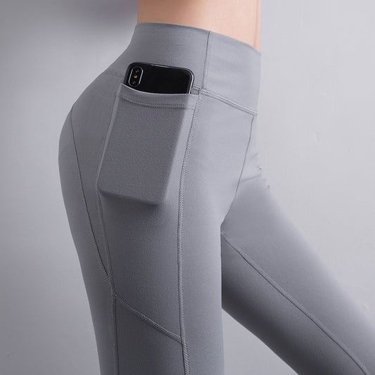 Women’s High-Waist Fitness Pants with Pockets – Sleek & Supportive