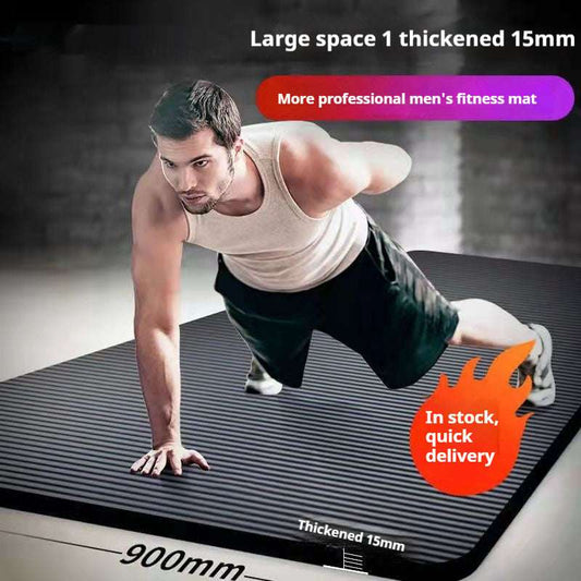 Black Fitness Yoga Mat