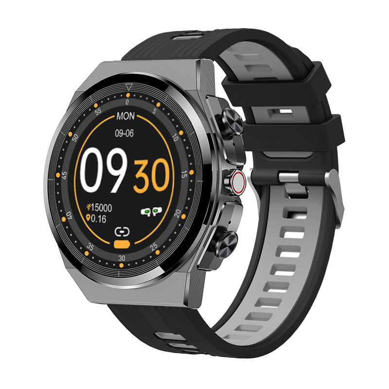 Bluetooth Smartwatch with Heart Rate Monitor & Calling - Black Dual Color Tape - fitpulsezone