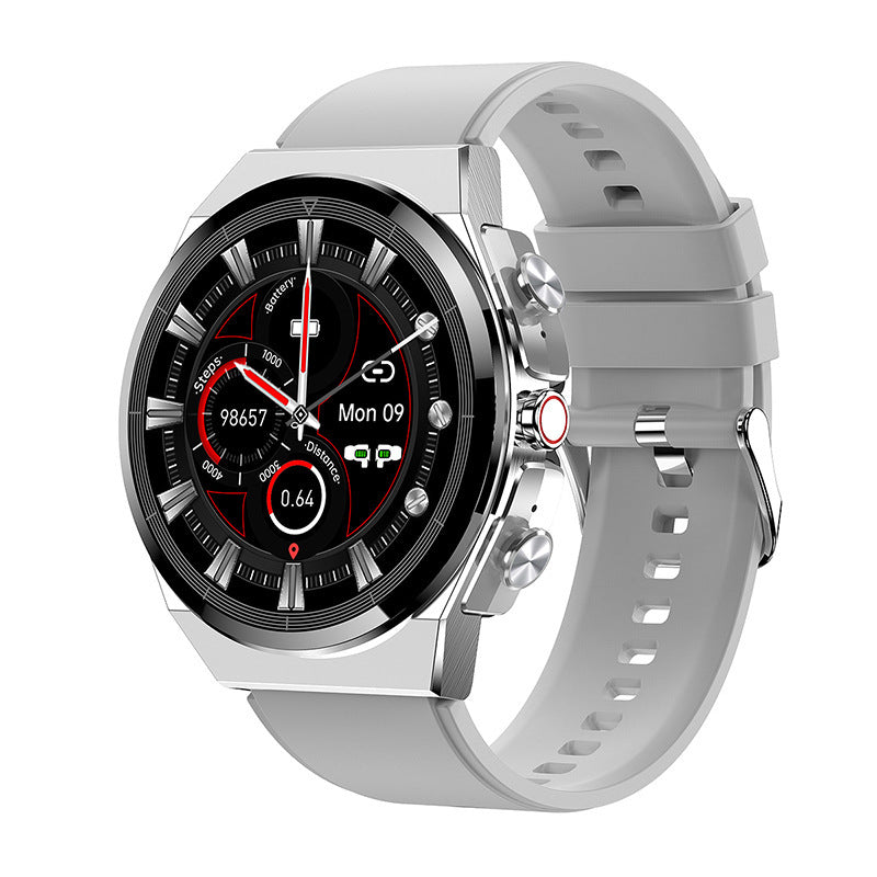 Bluetooth Smartwatch with Heart Rate Monitor & Calling - Color Silver - Single Tape - fitpulsezone