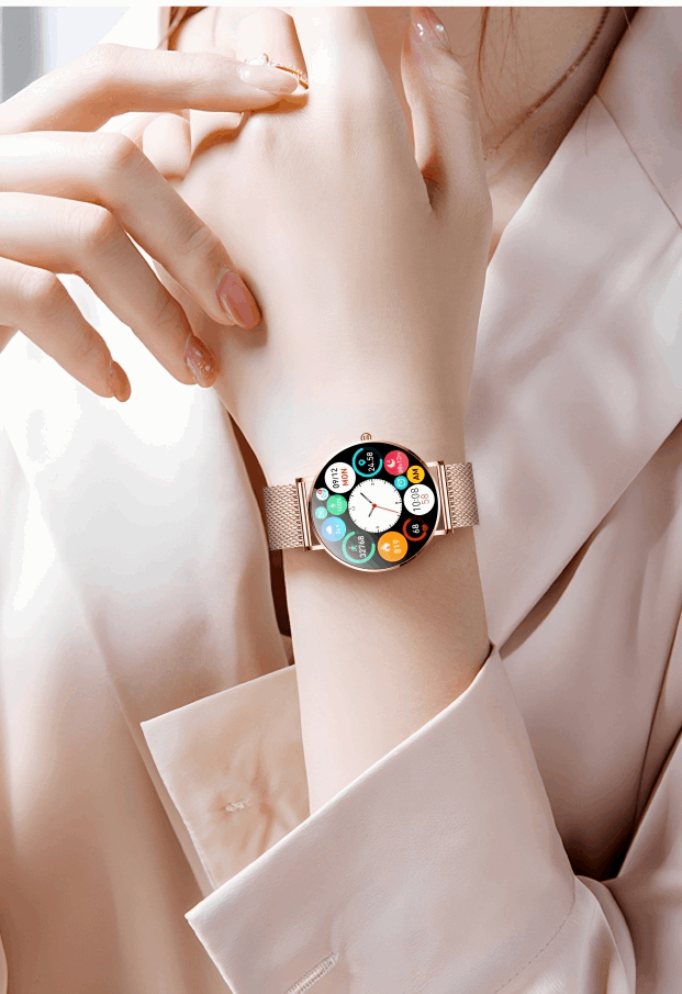 women smartwatch - color gold - fitpulsezone