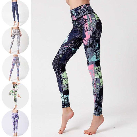 black Tie-Dye Leggings 