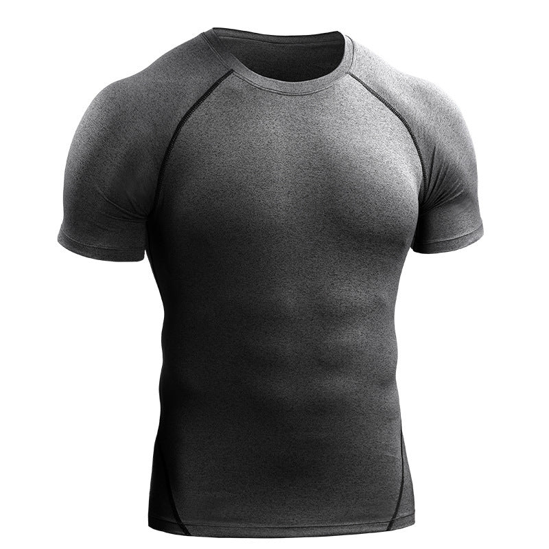 grey Men’s Quick-Dry Workout T-Shirt