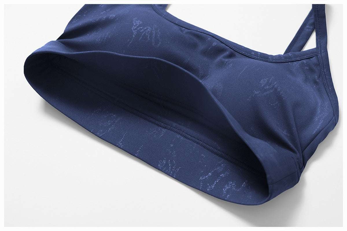 navy blue Women's Sports Bra