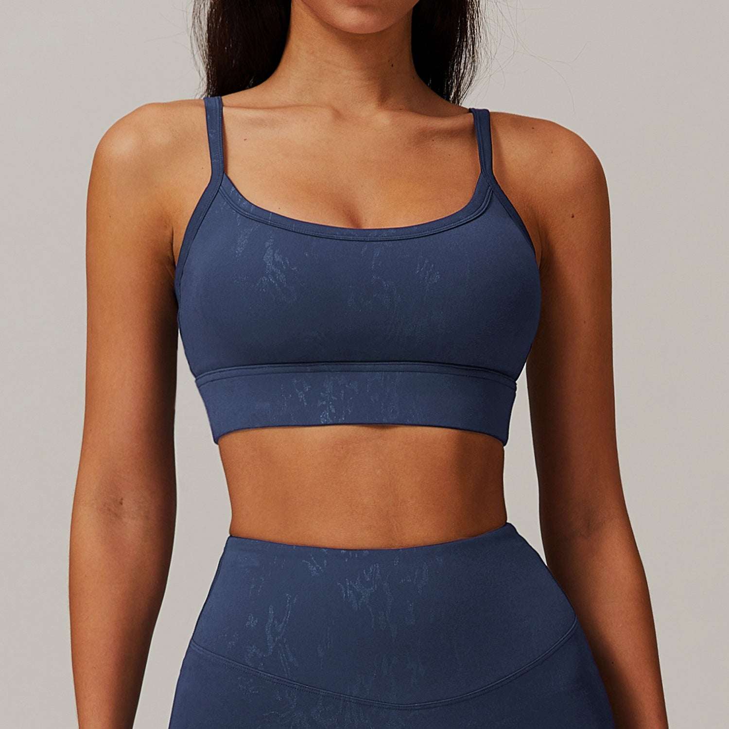 navy blue Women's Sports Bra