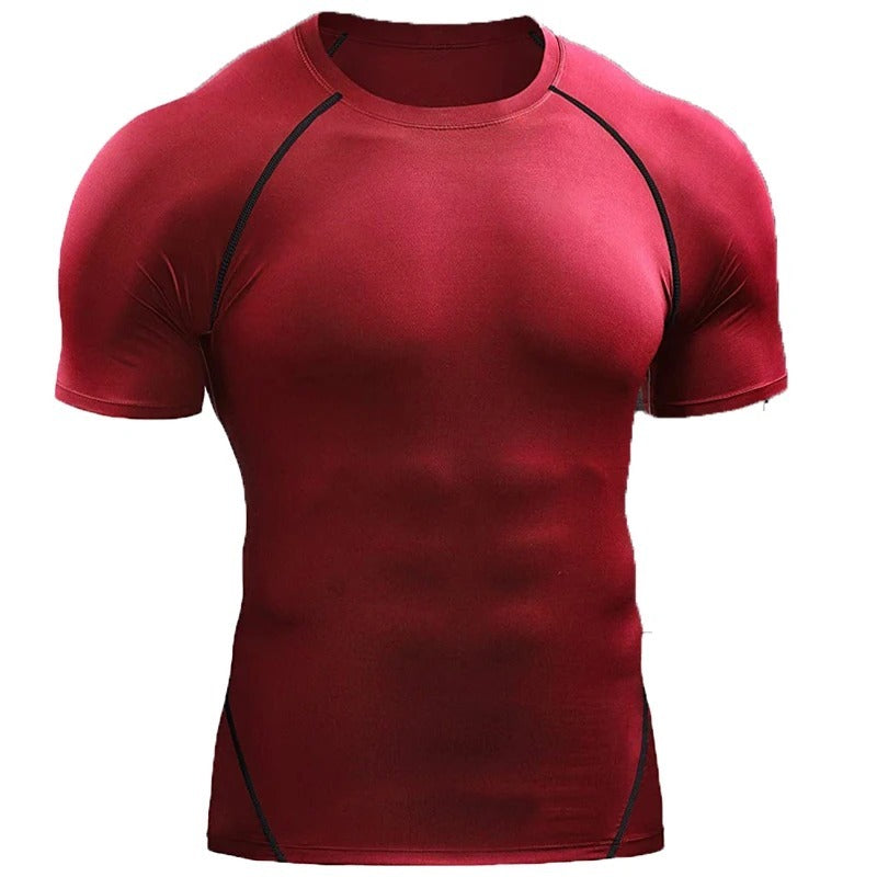 red Men’s Quick-Dry Workout T-Shirt
