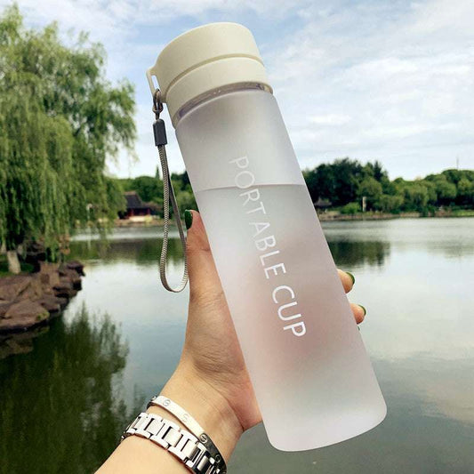 transparent Portable Sports Water Bottle 