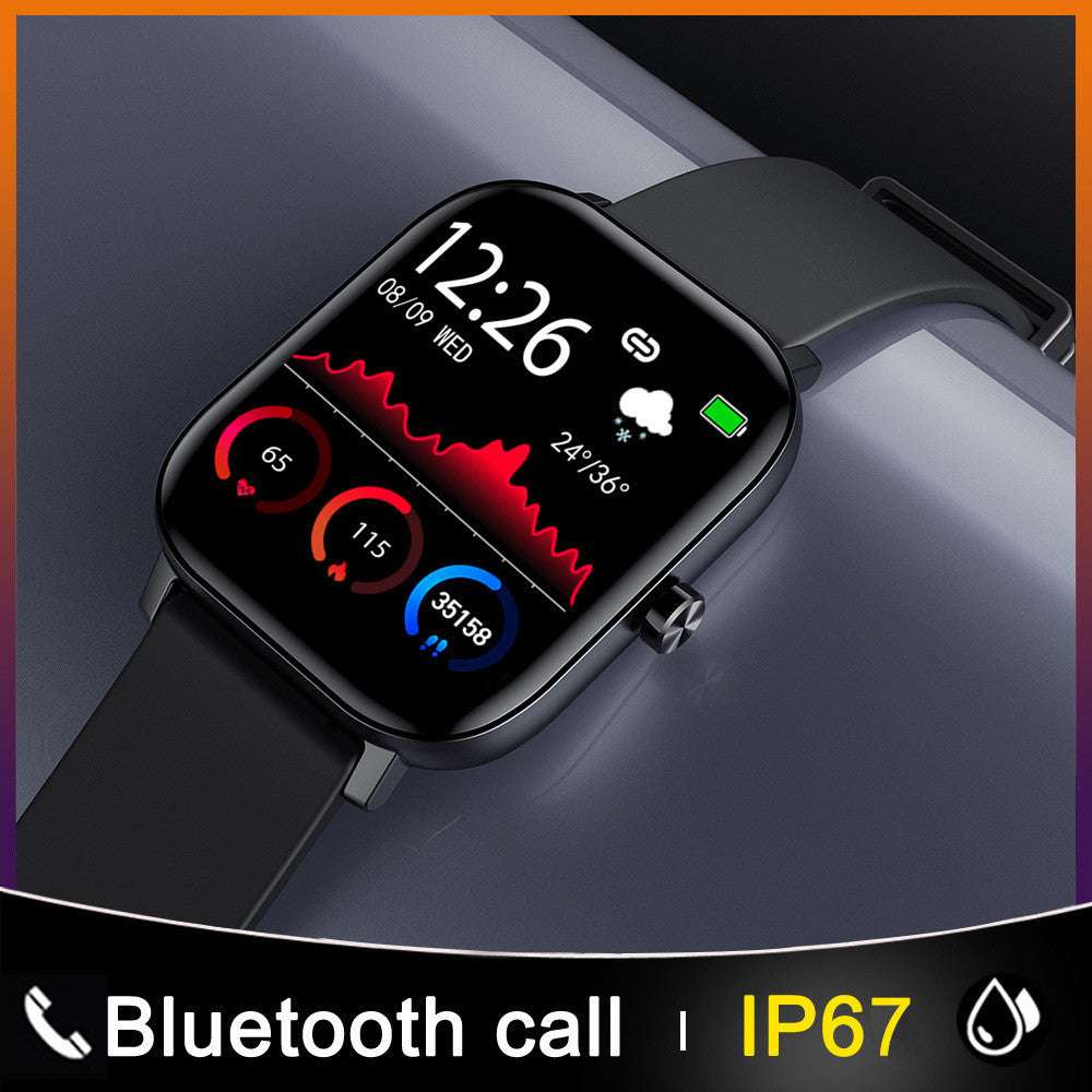 unisex smart watch bluetooth call - black color - fitpulsezone