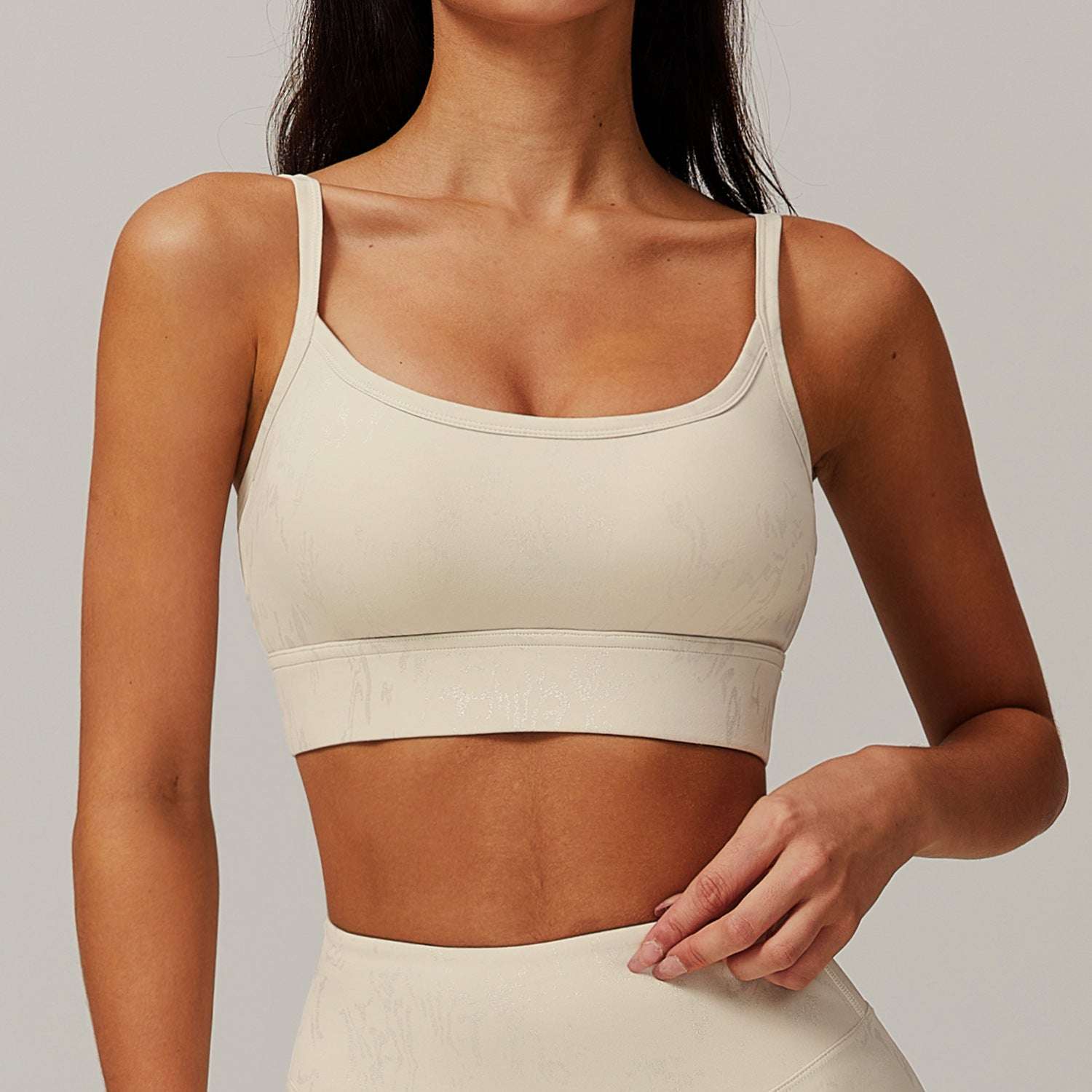 white Women's Sports Bra